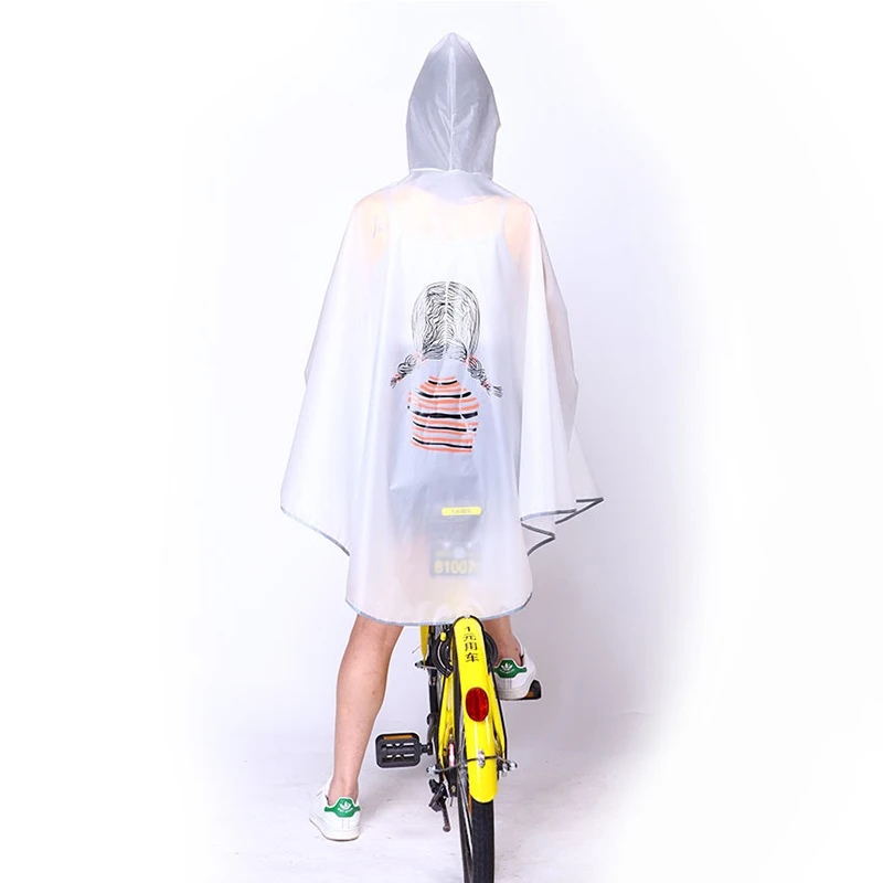 High quality Mens Womens Cycling Bicycle Bike Raincoat Rain Cape Poncho Hooded Windproof Rain Coat Mobility Scooter Cover