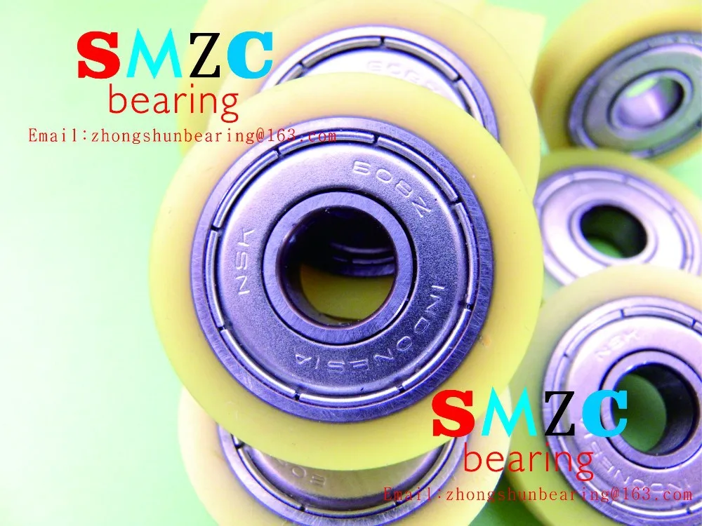 

Rubber Coated Bearings ATM 608ZZ bearing using pad printer ,PU Bearing,wear-resisting,Shock absorption,bearing size:8*26*7