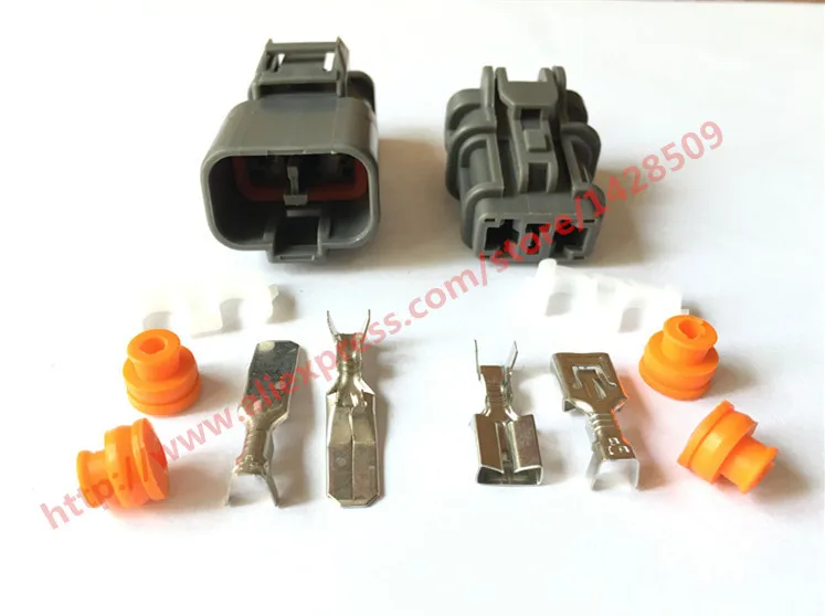 

20 Set Female Male Kit Auto 2 Pin Electrical Plug Cable Pin Header Connector 7222-6423-30 7123-6423-30