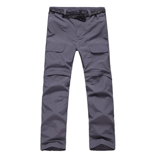 Imagen 2 del producto TRVLWEGO, pantalones militares de verano para hombre, pantalones para senderismo, pesca, Camping, secado rápido, tela fina a prueba de rayos ultravioleta, pierna desmontable