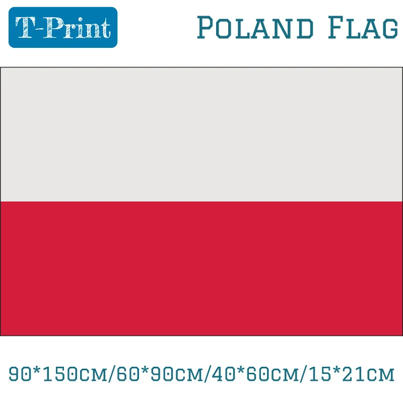 90*150cm/60*90cm/40*60cm/15*21cm Poland Polish National Football Fans Supporters Flag 5x3ft