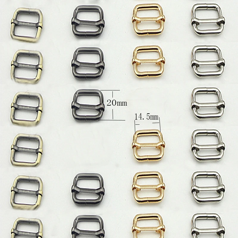 

14.5x20mm Tri-Glide bar slider adjustable buckle rectangle sliders belt adjuster