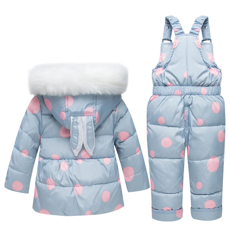 IYEAL New Winter Children Clothing Sets Girls Warm Hooded Down Jacket For Baby Girl Suit Children\'s Coat Snow Wear Kids Clothes