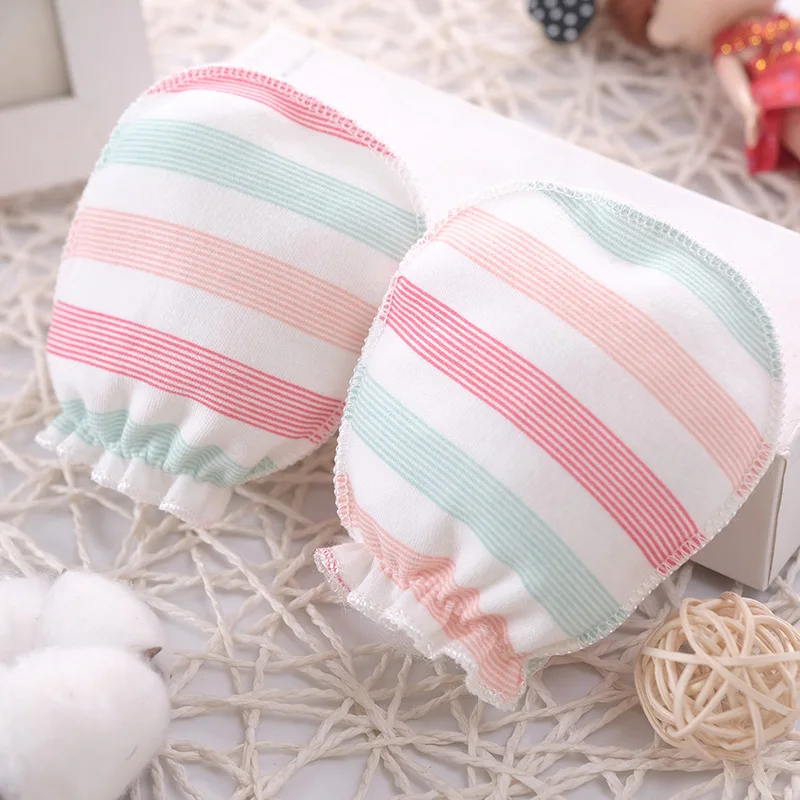 100% Cotton Baby Anti Scratching Gloves Newborn Gloves Protection Face baby Mittens Glove Infant Accessories