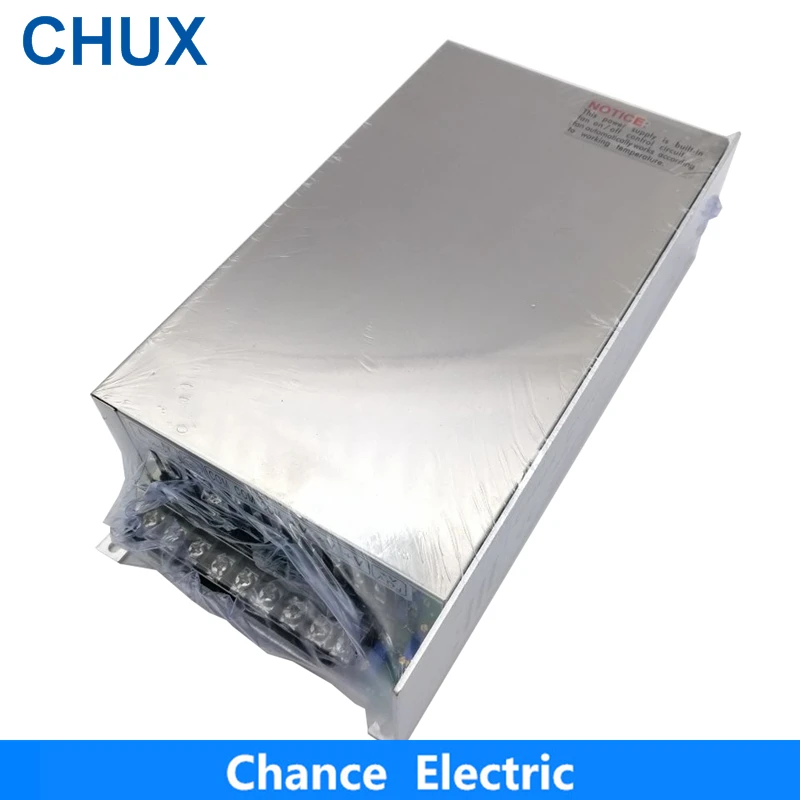 CHUX Adjustable 1000W Switching Power Supply 0-12V 15V 24V 36V 40V 48V 55V 60V 72V 80V 90V 100V 110V 220V For Led  Ac To Dc Smps