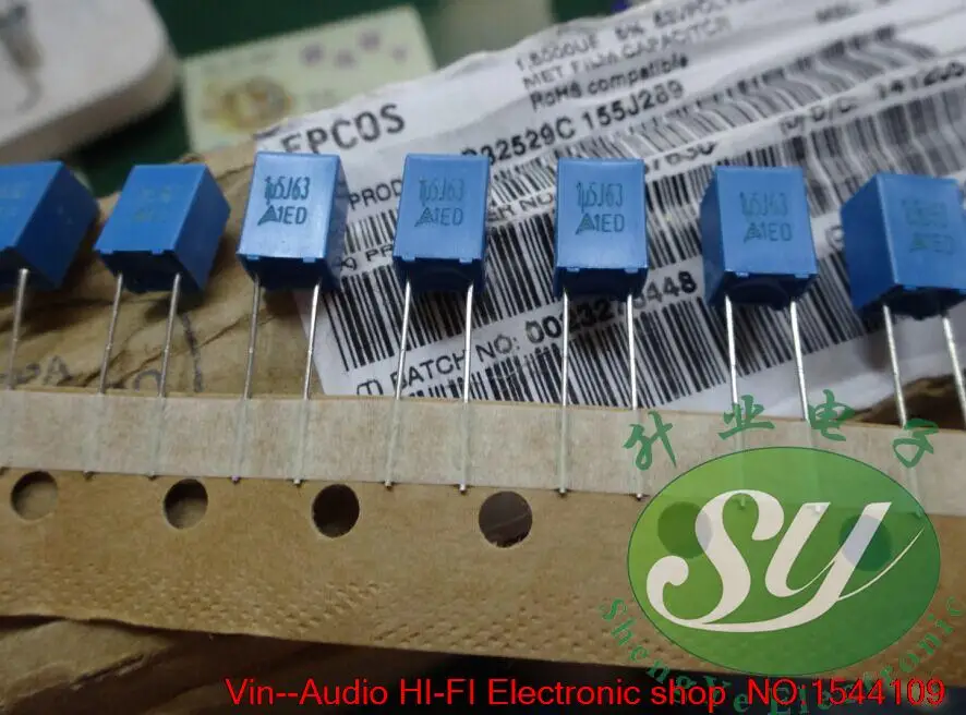 

2019 hot sale EPCOS 10pcs/20pcs 1u5f 1.5uf/63v 155 new film capacitor B32529C155J FREE SHIPPING