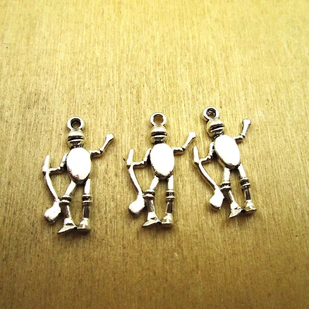 25pcs 24x15mm Tin Man Wizard of Oz  Charms  Tin Man  charm pendants  DIY necklace/ bracelets  charms antique silver tone