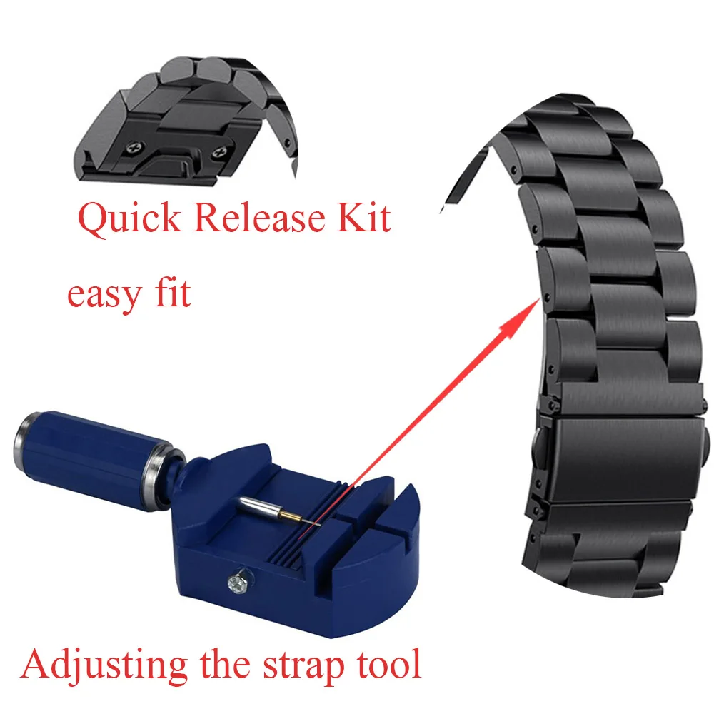 Stainless Steel Watch Band Strap For Garmin Fenix 5X 5x Plus for Garmin Fenix 3 3 HR 26mm Metal Replacement smart wristStrap new