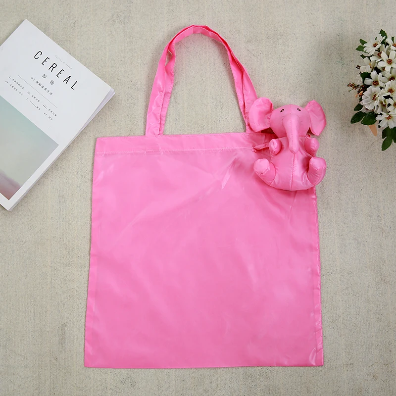 Elepha Eco Waterproof coating Reusable Portable Should cotton filling Shopping Bag Eco-friendly Grocery Fold Bag