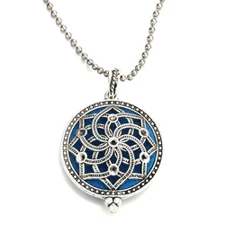 MODKISR Wholesale 30mm High Quality Hot Magnetic Aromatherapy Diffuser Jewelry Star Locket Pendant Essential Oil Scent Necklace