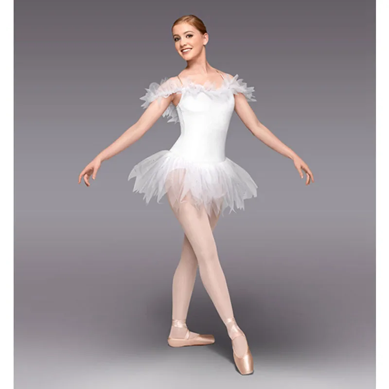 

Genius Ballet Dresses White Balleo Short Skirt Fairy BalletTutus For Practice Or Performance HB875