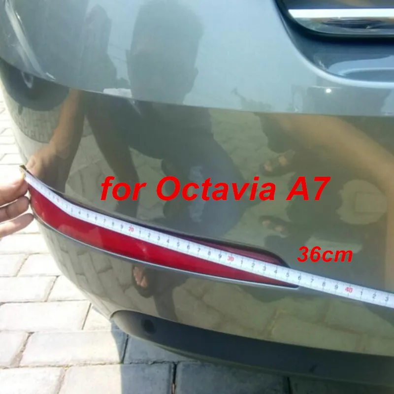 For octavia A5 A7 RS special rear bumper reflectors false lights trim bumper lights Decorative  Styling Mouldings