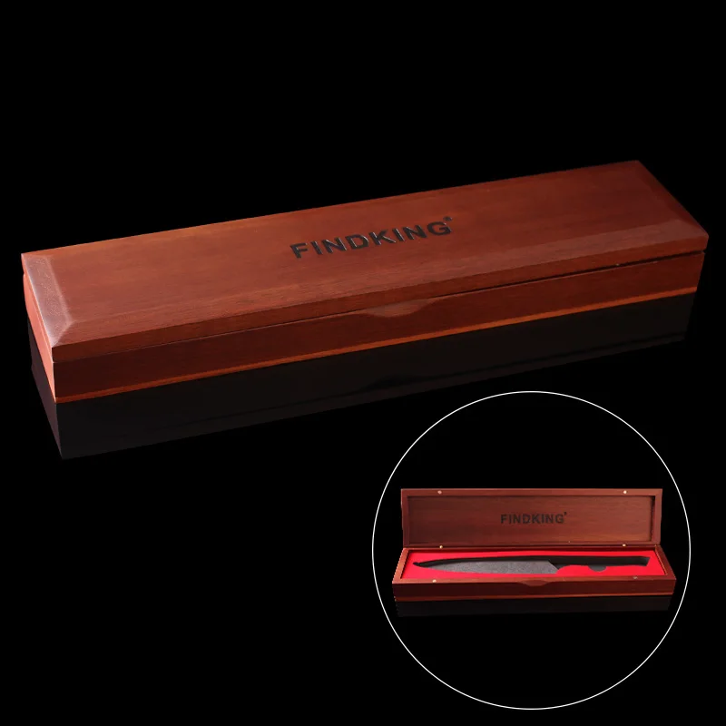 

Findking new elegant hand polished wooden knife box gift case for kitchen knife