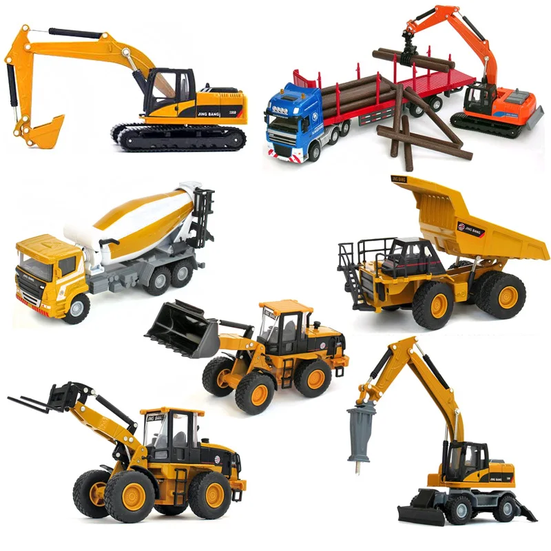 Alloy cars,1:60 alloy construction vehicles,Collection truck model,Diecast & Toy Vehicles,Excavators, trucks toy car,wholesale