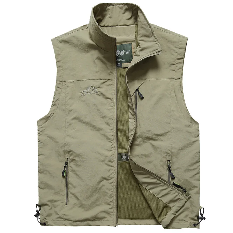 

Men's Vests New Arrival Summer Men Sleeveless Vest Spring Autumn Casual Travels Vest Outdoors Thin Vest Waistcoat Male Tops