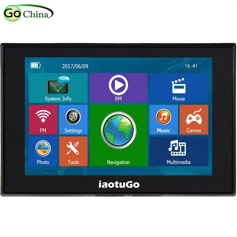 

iaotuGo 5" HD Capacitive Car GPS Navigator GPS Navigation 256M 8G Bluetooth AV IN FM Games Free Updated New Maps Truck Maps