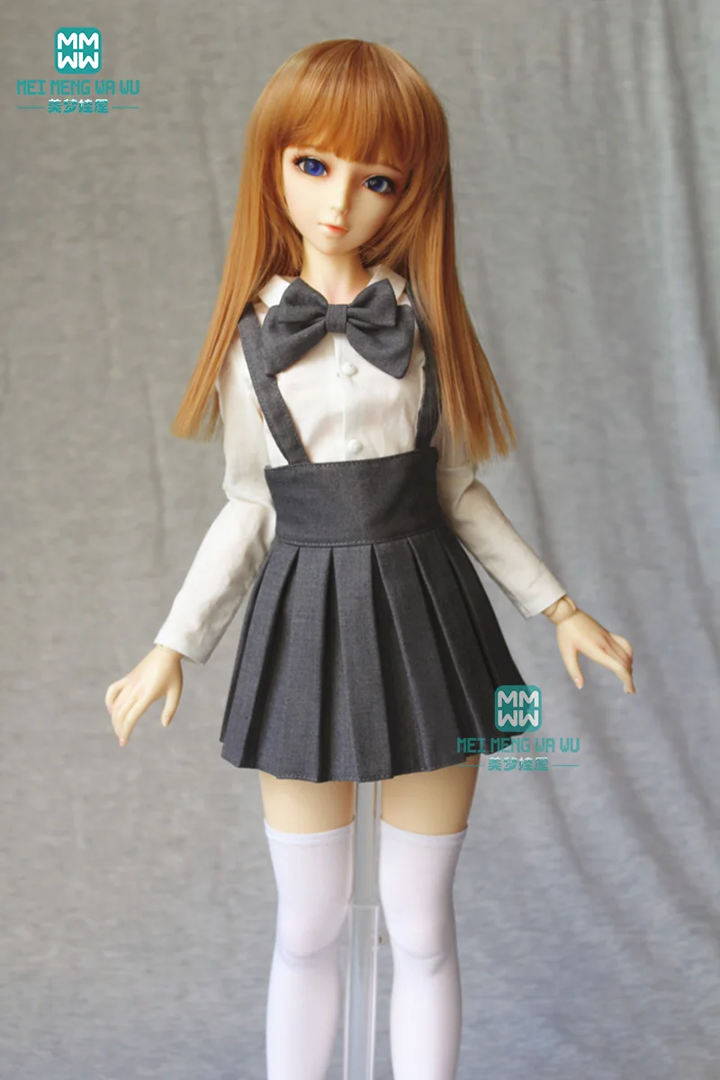 

1/3 58-60cm BJD Doll Clothes Fashion pleated skirt shirt knit cardigan gift for girls