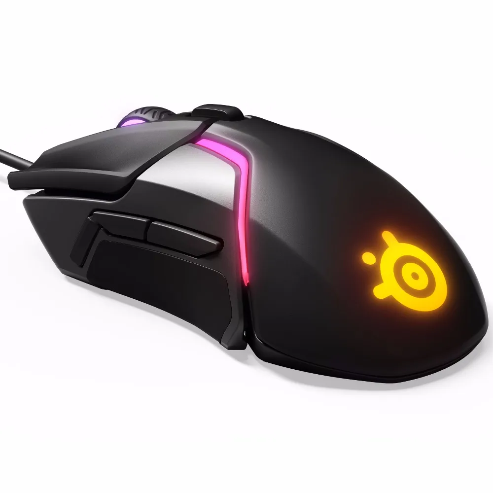 SteelSeries-Souris de jeu filaire Rival 600, RVB SRL, programmation double capteur, contrepoids antidérapant, poids libre