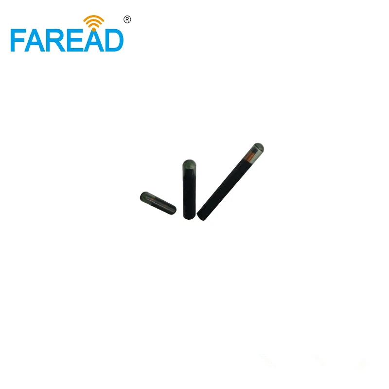 134.2KHZ/125KHz ISO11784/5 Tubo de vidro RFID 4*23mm EM4305 com microchip de transpondores de protocolo EM4100