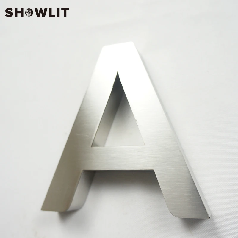 

8'' Tall 3D No light Custom Made Steel Small Letter Signs