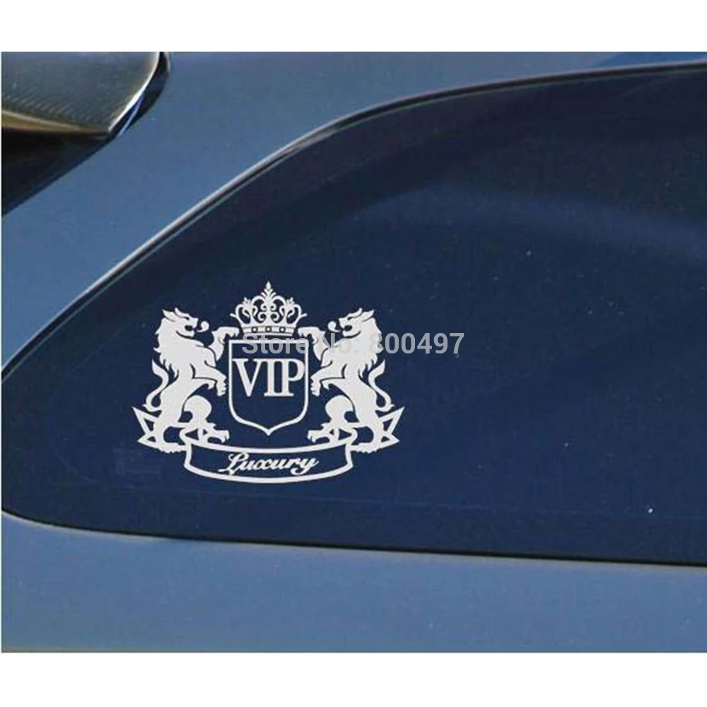 New Style Car Styling Decorative Luxury Lion VIP Creative Window Trunk Fuel Tank Car Body Sticker Decoration Vinyl Decal