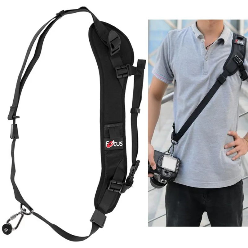 Tập Trung F-1 Nhanh Nhanh Chóng Mang Theo Tốc Độ Sling Dây Dây Đeo Cho Máy Ảnh Dslr 7D 600D Mark II D800 A77 5D Mark III 60D 6D