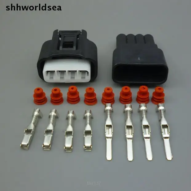 

shhworldsea 5/30/100set 4pin for Toyota Lexus Camry Corolla Rav4 Highlander connector Ignition Coil Plug connector 7283-7449-30