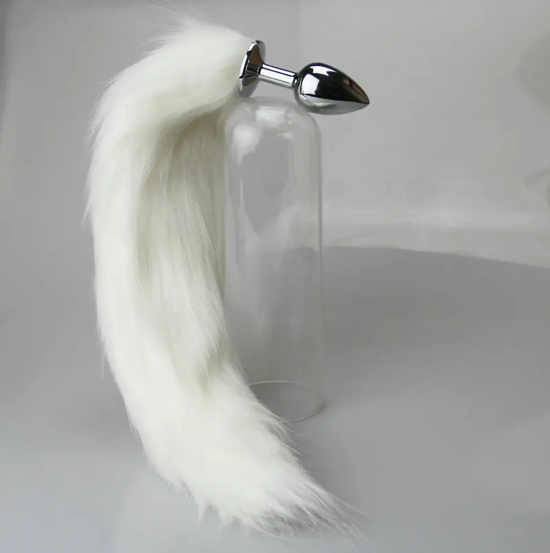 anal plug schweif Candiway Fox Dog Tail Anal Plug Flirt Sexy Toys Metal Butt Plug BDSM Anus  Plug For Women Lover Games Slave Role Play backyard