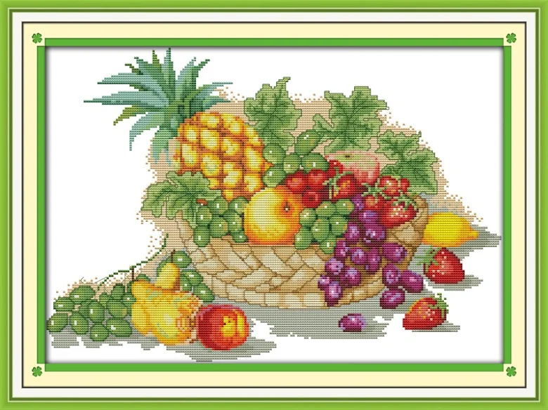 Fruit Basket Cross Stitch Kit 11CT/14CT