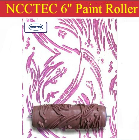 6'' NCCTEC soft rubber decorator roller FREE shipping | 150mm wall paint roller tools