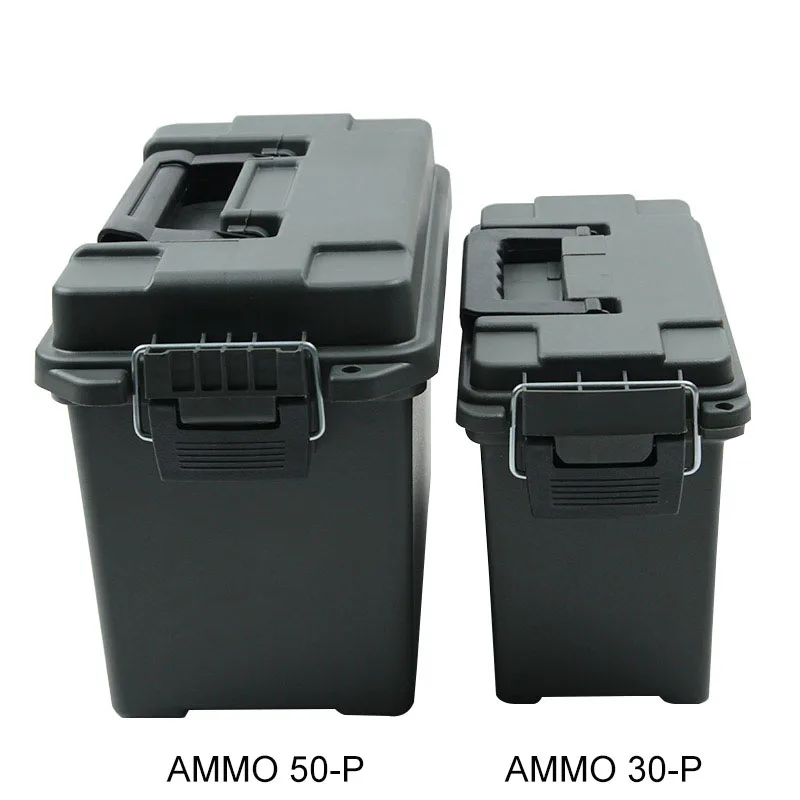 Ammo Box Style Plastic Storage Can Heavy Duty Caliber Bulk Ammo Crate Lightweight Storage Case Hunting Bullet Box