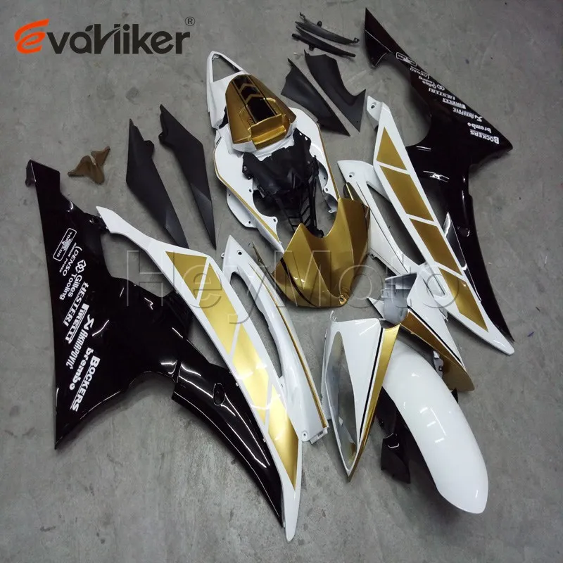 motorcycle Fairing for YZF-R6 2008 2009 2010 2011 2012 2013 2014 2015 2016 gold black white ABS Body Kit motor Fairing  H2