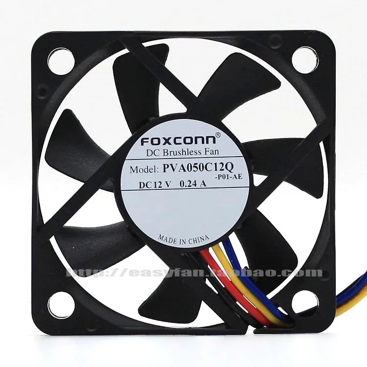 Baru untuk FOXCONN PVA050C12Q 5CM 5010 5CM 4PIN Kipas Pendingin PWM