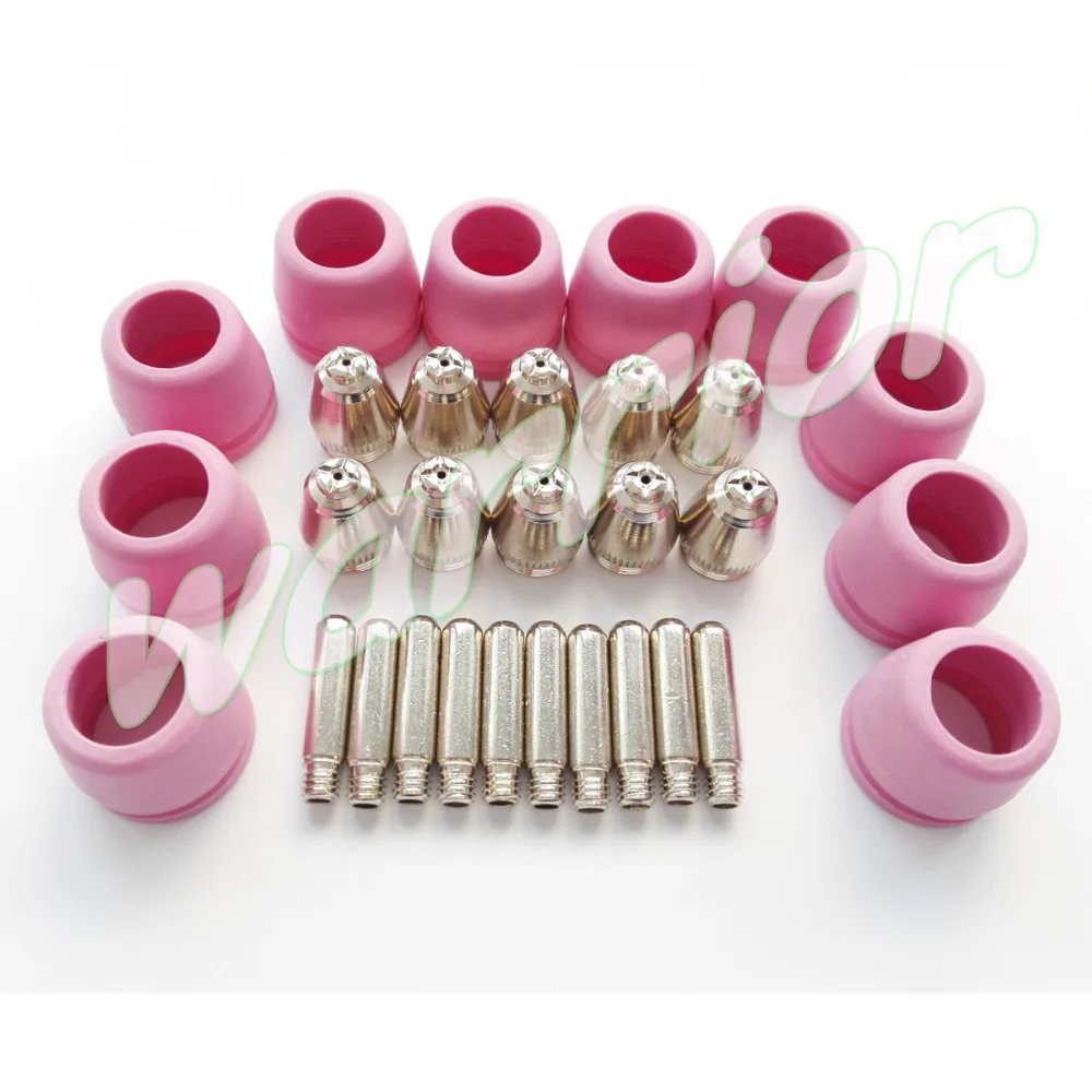 

30pcs Consumables KIT Electrodes Sheild Cups TIPS 1.2mm for SG-55 AG-60 Plasma Cutter Welder Torch