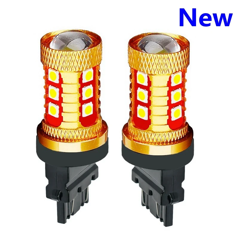 2PCS New Super Bright T25 3157 P27/7W 1000Lm 3030 LED Car Light Auto Daytime Running Light Lamp Turn Signals 3156 3057 3456 3757