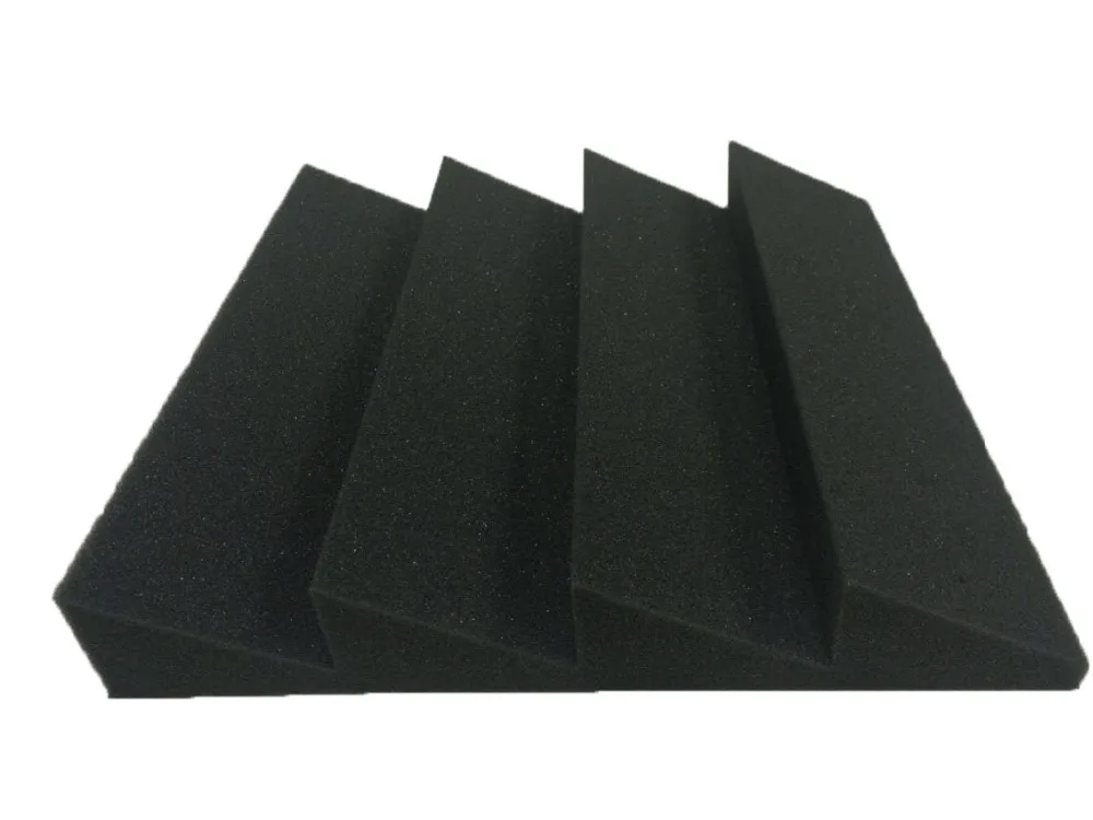 2017 8PCS Wedge Sound Absorber Foam For Studio Room NOT Compressed Packaging Black/Charcoal Color