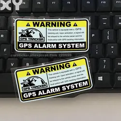 Sistema de alarma GPS de advertencia, calcomanías antirrobo de seguimiento, pegatinas reflectantes para coche, motocicleta, automóvil, envío directo, 2 uds.