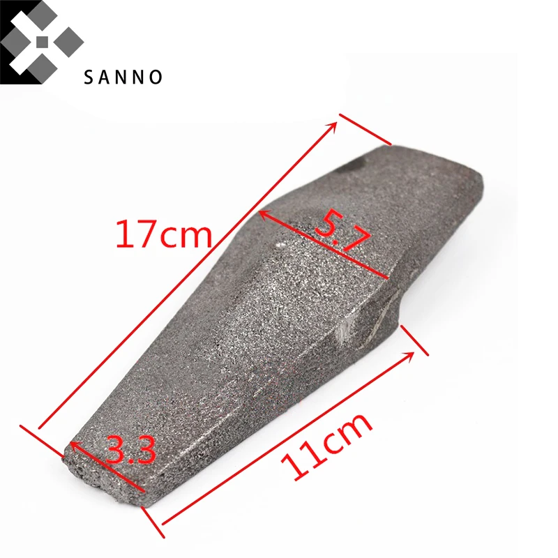 2pcs High hardness welding tooth loader forklift fitting 150mm / 170mm length welding scrabble teeth