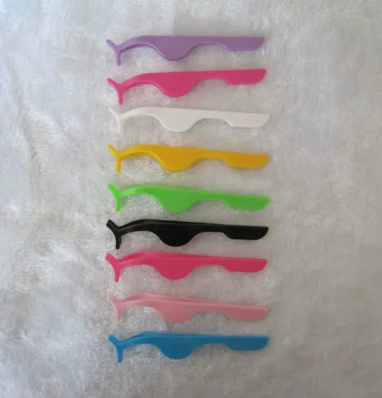 1pc False Eyelash cliper tool Tweezers Fake EyeLash Applicator Extension Curler Nipper Auxiliary Clip Clamp Makeup Forceps Tools