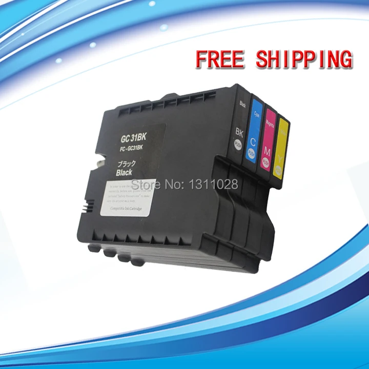 

INK WAY 8PCS GC31 BK/C/M/Y chipped compatible ink cartridge with pigment ink for GX-e7700/e5500/e3300/e2600