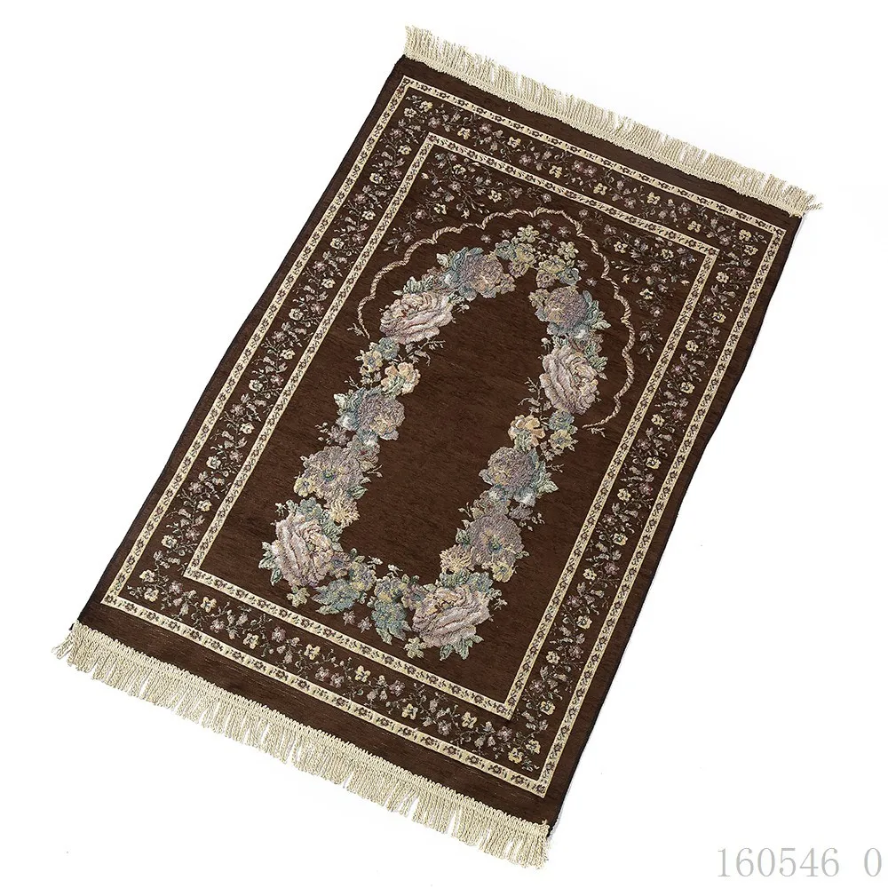 Thin Chenille Travelling Islamic Prayer Mat, Carpet for Worship, Muslim Praying Rug, New, 70*110cm