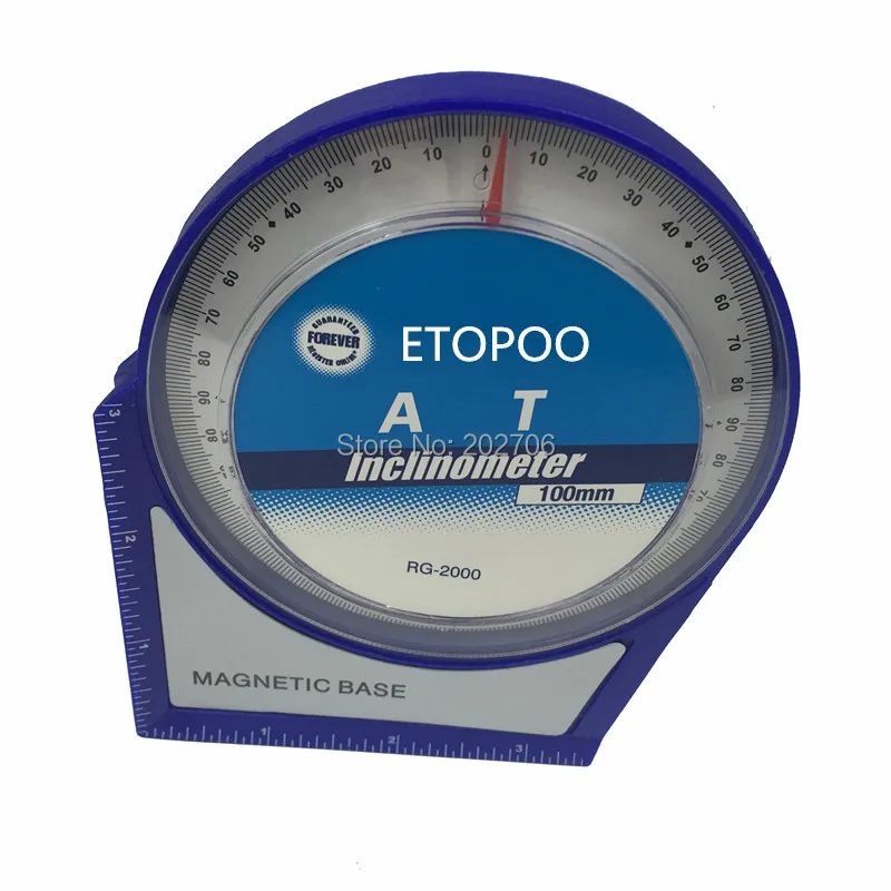 100mm Inclinometer with magnetic base  measure level Angle Slope Finder Level Gauge Tilt Sensor