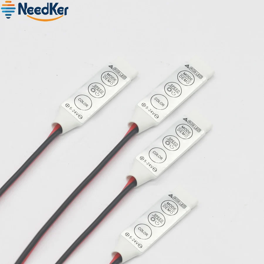 5V-24V High Quality RGB Controller Mini 3 Key Controller LED Single Color Controller for 5050 3528 5730 LED Strip Light