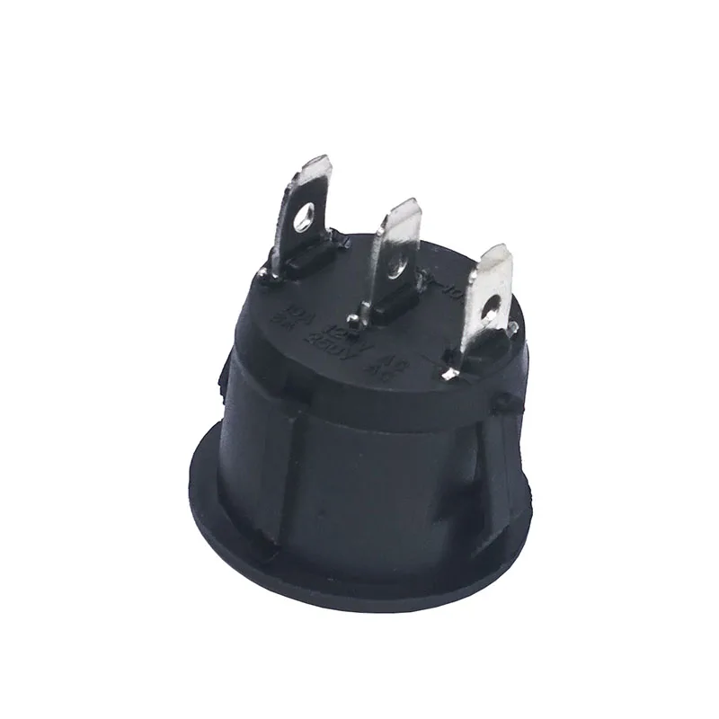 50 teile/los 2 farbe KCD1 105 23 MM 3Pin 250 V 6A Runde Boot Schalter Snap-in SPST AUF OFF Rocker Position