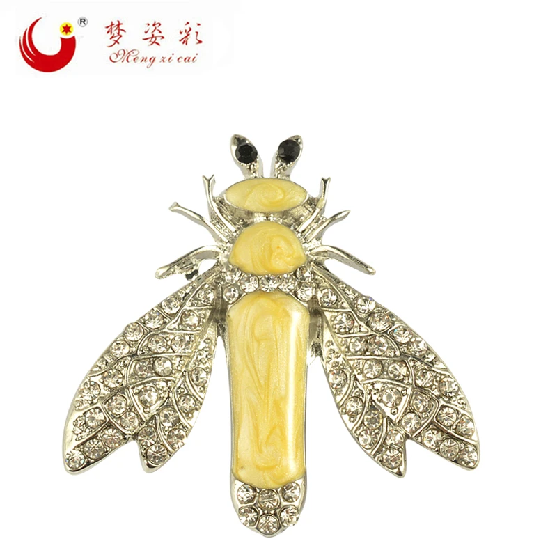 

MZC 2019 New Animal Enamel Pin and Brooches FemaleRhinestone Corsage Broach for Women Wedding Dress Badge Accessories Jewelry