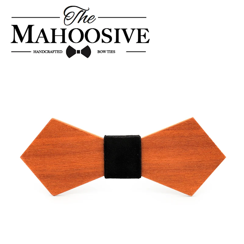 

Mahoosive New Style Fashion Handmade Wood Wedding Bowtie Gravata Ties For Men Clothing Accessories Mens Wooden Bow Tie