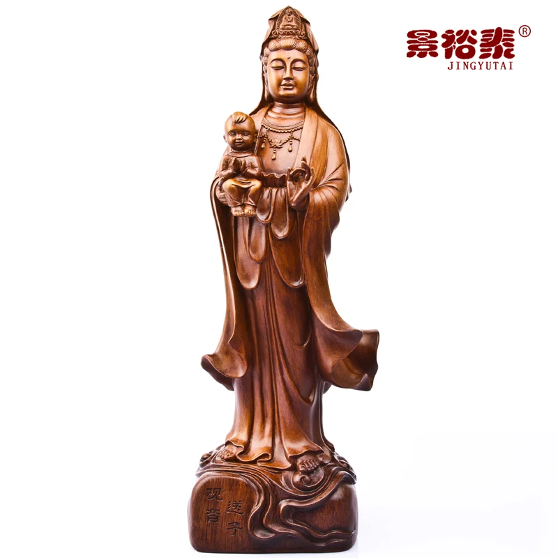 Opening ever been Guanyin Bodhisattva statue Praying feng shui home furnishings resin ornaments crafts home living room