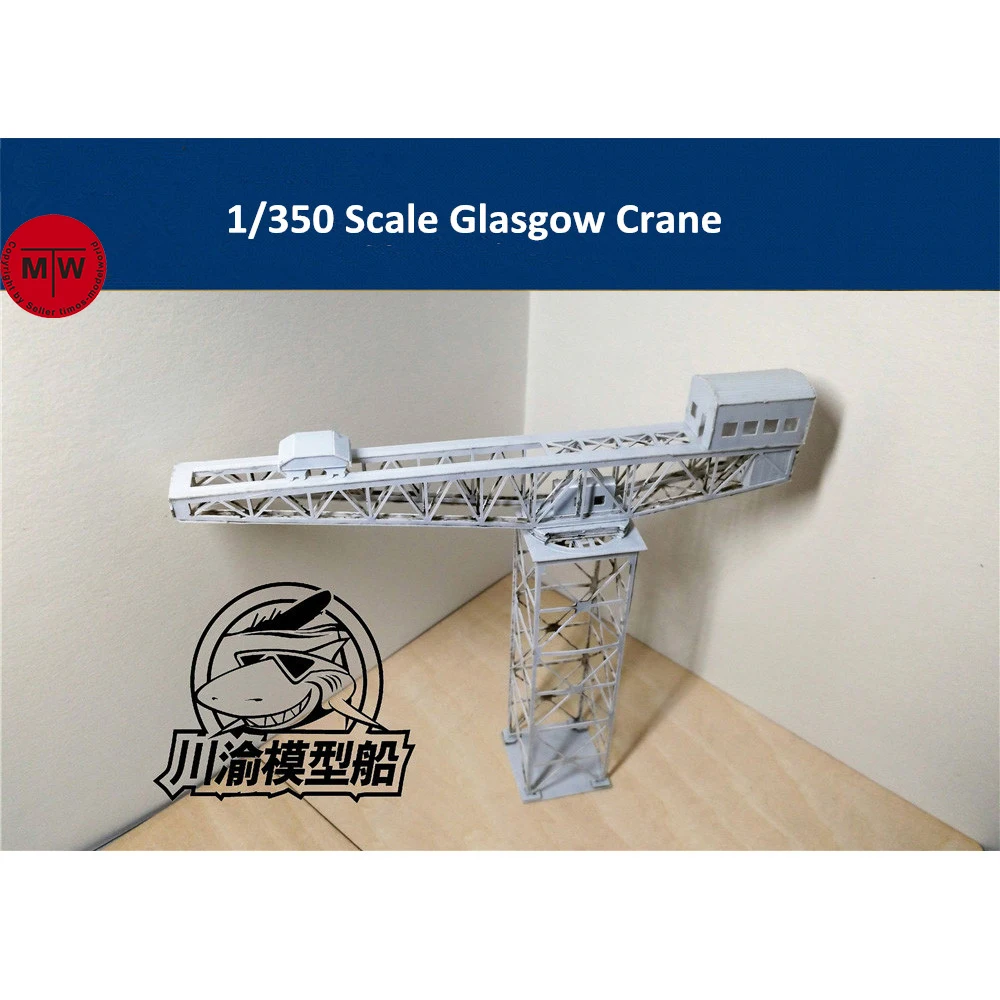 1/350 Scale Glasgow Crane ABS Model Port Harbor Diorama Scene DIY Kits CY809