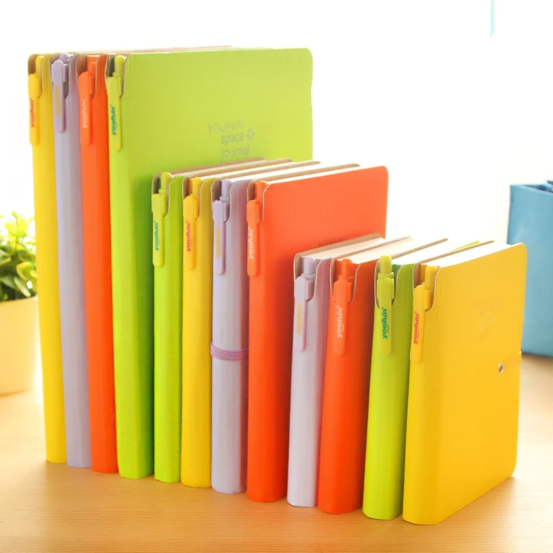 50k Hot Leather Diary notebook  paper 1PCS+Pen builtin file bag leather journal Note book notepad office School Supplies gift