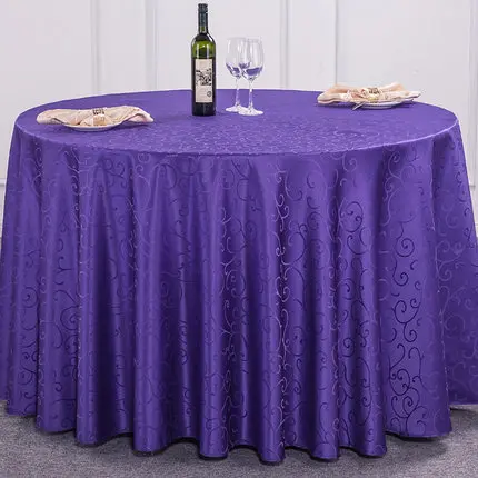 10pieces 110 Inch Polyester Round Tablecloths Nappe Ronde Table Cloth Covers Mariage Obrusy Na Wedding Party Table Decorations